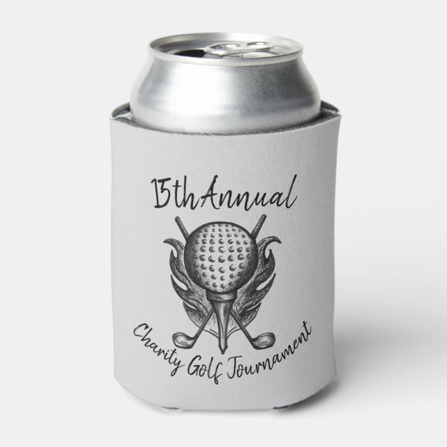 Wohltätigkeit Golf Turnier Sporting Event Ball Clu Dosenkühler (Kanne Vorderseite)