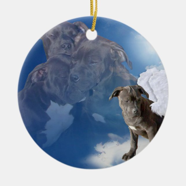 Wohltätigkeit-, Hoffnungs-u. Glauben-Verzierung Keramik Ornament (Vorne)