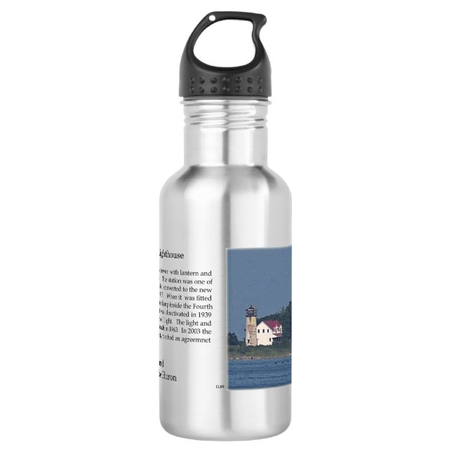 Wohltätigkeit Insel Leichte Wasserflasche (Vorderseite)