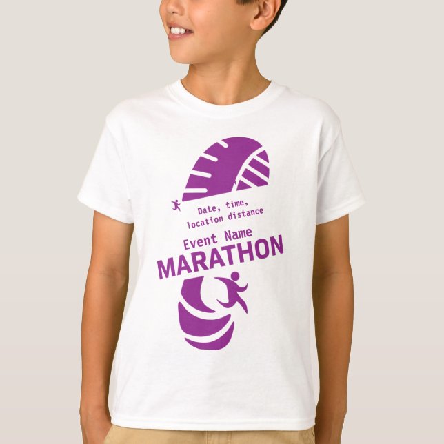Wohltätigkeit Marathon Werbeveranstaltung Merch T  T-Shirt (Vorderseite)