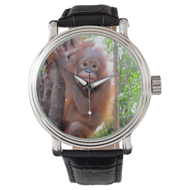 Wohltätigkeit Orangutan Armbanduhr (Vorderseite)