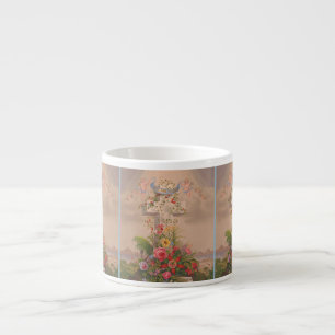 Wohltätigkeit und Blume der Hoffnung Espressotasse