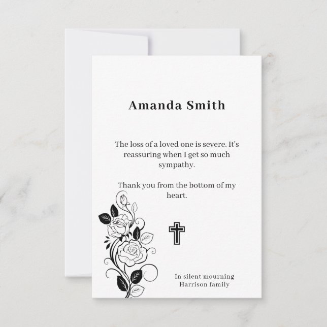 Wohltätigkeiten Dankeskarte (Vorderseite)