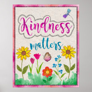 Wohlwollen zählt Inspirierendes Wandposter Poster