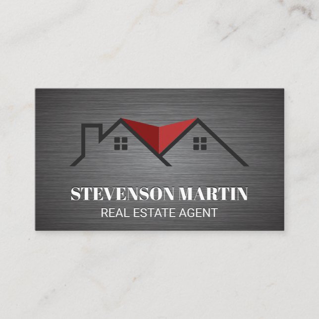 Wohndach | Realtor Business Card Visitenkarte (Vorderseite)
