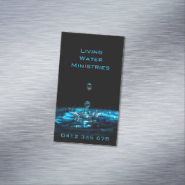 Wohnende Wasserministerien Magnetische Visitenkarte