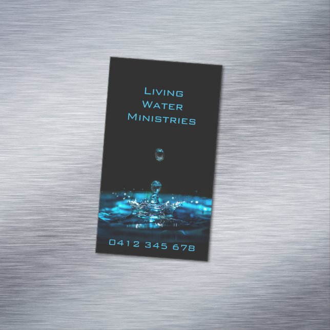 Wohnende Wasserministerien Magnetische Visitenkarte (Beispiel)