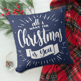 Wohngestaltung Festivals Snowflake Navy Blue Kissen