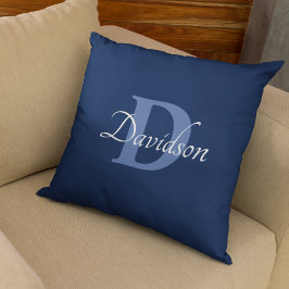 Wohngestaltung für den ersten Namen der Navy Blue  Kissen