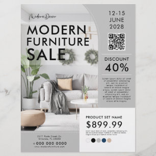 Wohngestaltung für moderne Möbel - Verkauf von Mar Flyer