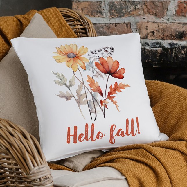 Wohngestaltung Herbst Elegante Wildblume Kissen (Fall Home Decor Elegant Floral Wildflower Throw Pillow)