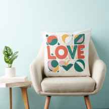 Wohngestaltung, Kissen-Design, Liebe-Design, Zuhau