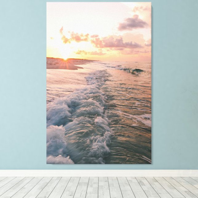 Wohngestaltung mit Beach Foto Leinwanddruck (Insitu (Holzboden))
