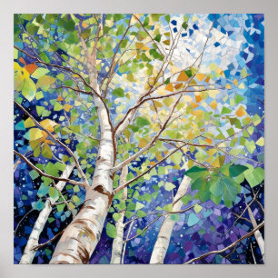 Wohngestaltung-Poster für Nachtwälder Poster