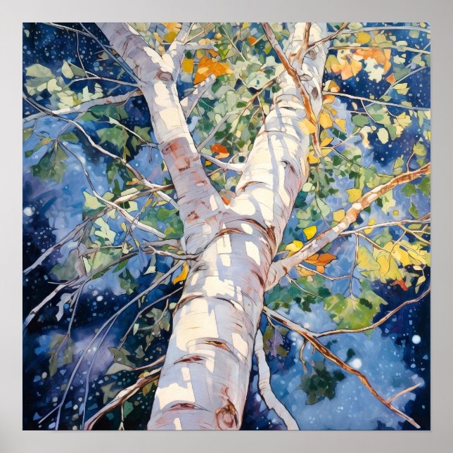 Wohngestaltung-Poster für Nachtwälder Poster (Vorne)