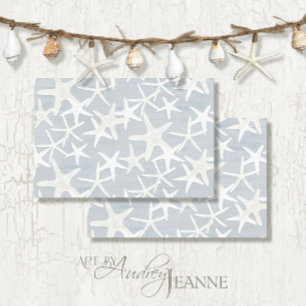 Wohngestaltung Starfish Blue Decoupage Seidenpapier
