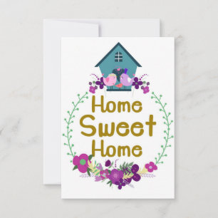 Wohngestaltung Zuhause Sweet Zuhause Dankeskarte