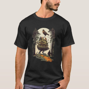 Wohnhaus auf Hühnerbeinen slawische Folklore Baba T-Shirt