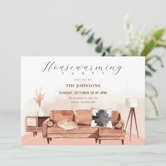 Wohnmöbel Einladung (Stehend Vorderseite)