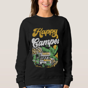 Wohnmobil Camping Retro Caravan Rv Anhänger Glückl Sweatshirt