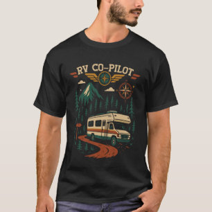 Wohnmobil Camping Retro Rv Kopilot T-Shirt
