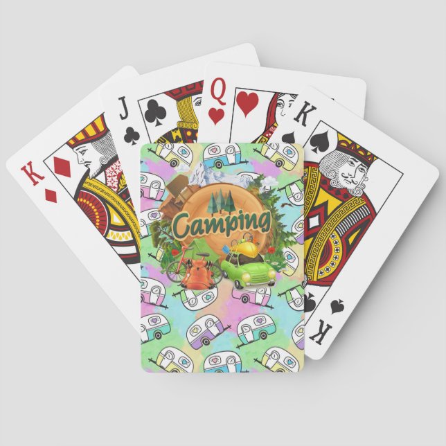 Wohnmobil Camping Spielkarten (Rückseite)