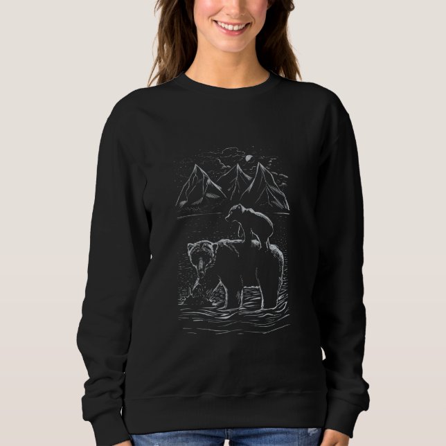 Wohnmobil, Caravan, Mountain, Camping, RV, Adventu Sweatshirt (Vorderseite)