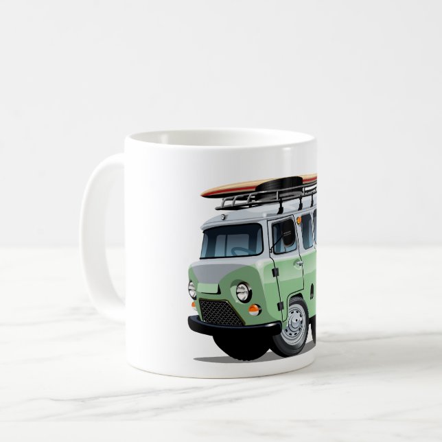 Wohnmobil Cartoon Kaffeetasse (Vorderseite Links)