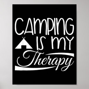 Wohnmobil-Design - Camping ist meine Therapie  Poster