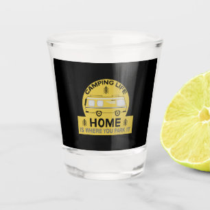 Wohnmobil RV Wohnmobil Camping Leben Latte Tas Schnapsglas