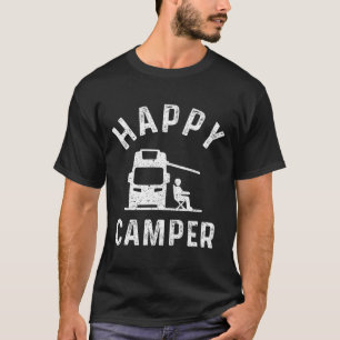 Wohnmobil T-Shirts Glücklicher Camper