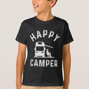 Wohnmobil T-Shirts Glücklicher Camper