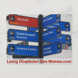 Wohnort des Moines Post Cards Postkarte