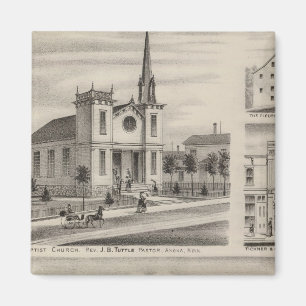 Wohnsitz, Bauernhof, Kirche und Lager in Minnesota Magnet