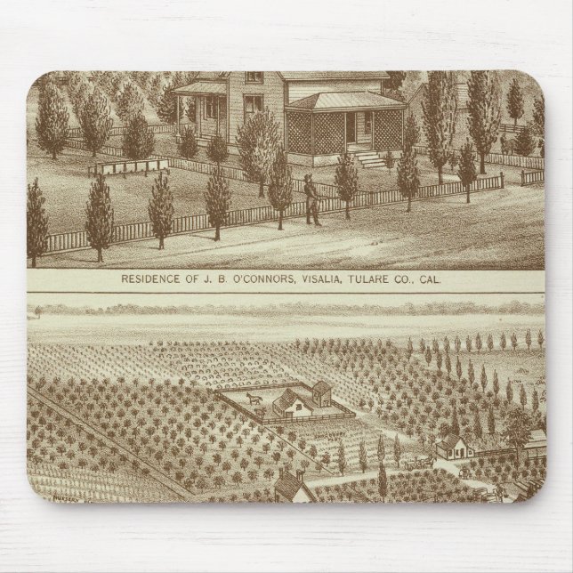 Wohnsitz, Kinderzimmer, Stall, Visalia, Cal Mousepad (Vorne)