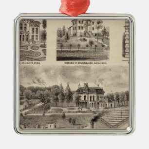 Wohnsitz, Lumberyard und Mills, Minnesota Silbernes Ornament