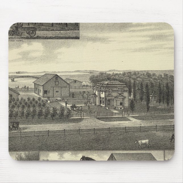 Wohnsitz Schulz, Nebraska Mousepad (Vorne)