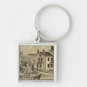 Wohnsitz und Greenhouse von John Lent Sewickley Schlüsselanhänger