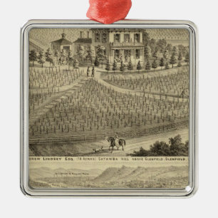 Wohnsitz von Andrew Lindsey Glenfield Ornament Aus Metall