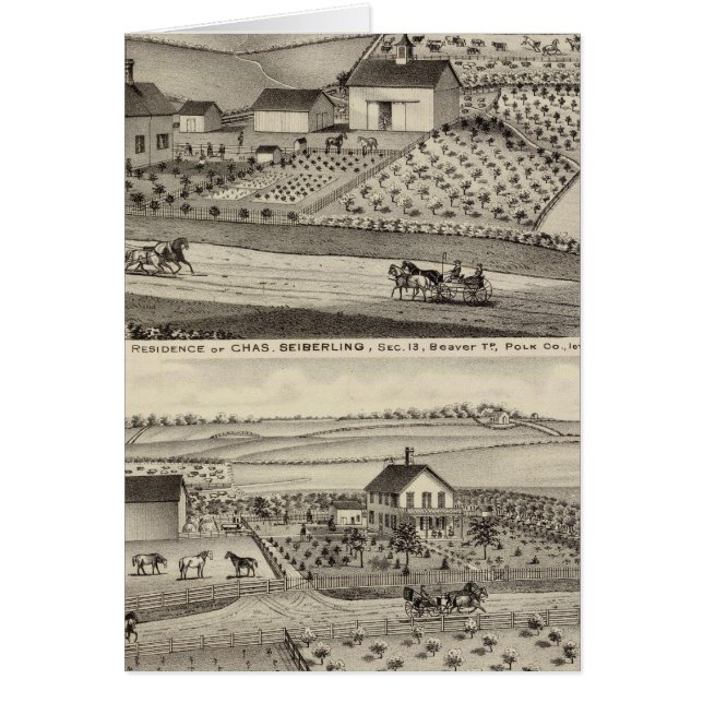 Wohnsitz von C Seiberling (Vorne)