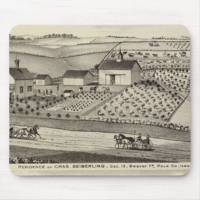 Wohnsitz von C Seiberling Mousepad (Vorne)