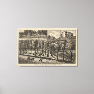 Wohnsitz von DB Williams, Edgerton, Kansas Leinwanddruck
