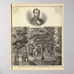 Wohnsitz von Dr. TG Chattle, lange Niederlassung Poster