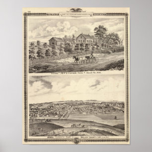 Wohnsitz von GP u. von J Leyner, Boone TP Poster