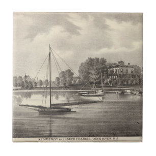 Wohnsitz von Joseph Francis, Toms Fluss, NJ Fliese
