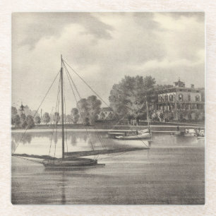 Wohnsitz von Joseph Francis, Toms Fluss, NJ Glasuntersetzer