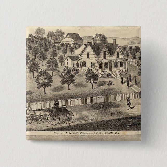 Wohnsitz von SA Nay und DM Winans Button (Vorderseite)