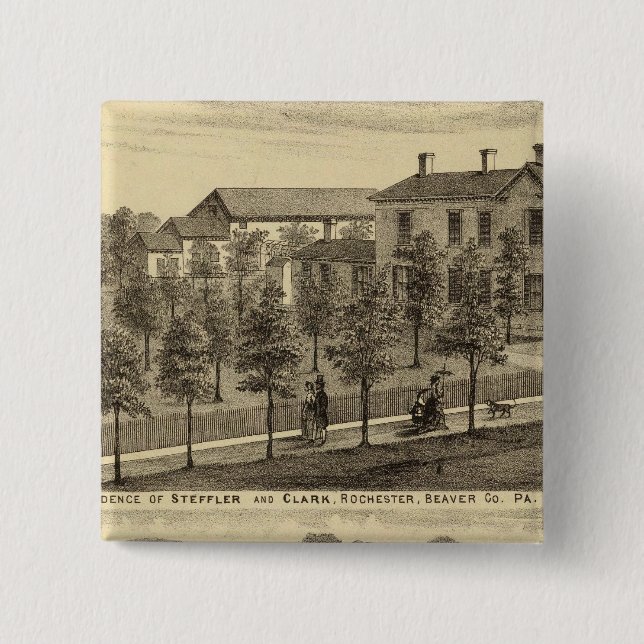 Wohnsitz von Steffler und Clark, Rochester Button (Vorderseite)