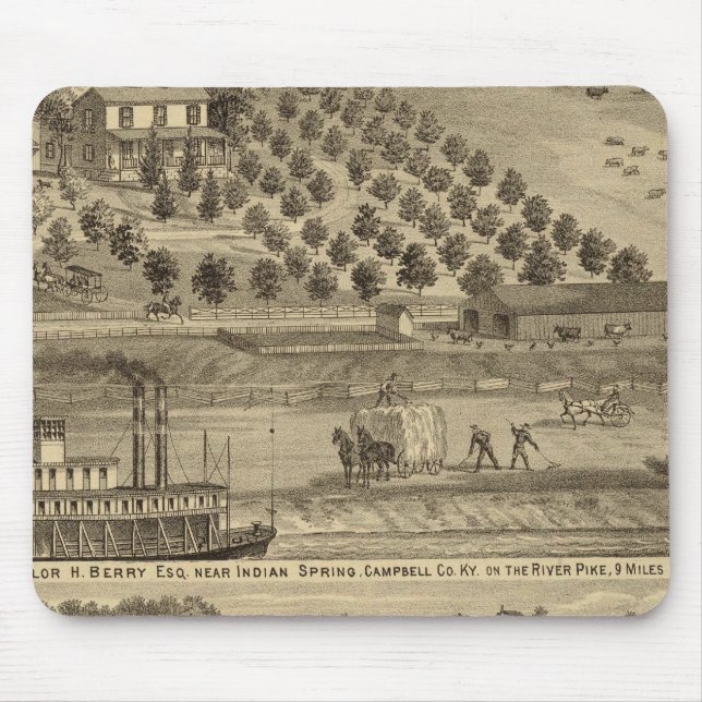 Wohnsitz von Taylor H Berry Mousepad (Vorne)