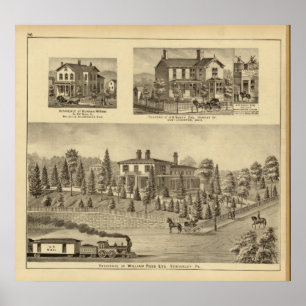 Wohnsitz von William-Schilf, Sewickley Poster
